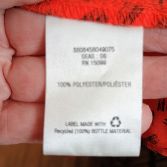 Orange & Black Polka Dot Sleeveless Dress - Picture 6 of 6